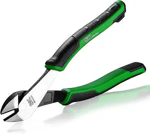SK 8-Inch Side Cutters, Heavy Duty Diagonal Cutting Pliers, Wire Cutters