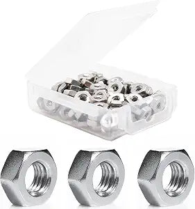 150 pcs M3 Hex Nuts, Stainless Steel 3mm I.D Hex Nuts, Silver M3 Hex Nuts for 3D Printer, Machinery