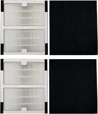 Idylis Air Purifier Filter A - 2 Pack HEPA & Carbon Filter Set for Idylis IAP-10-100, IAP-10-150, AC-2119, Model IAF-H-100A