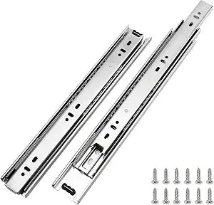 LONTAN 1 Pair Side Mount Drawer Slides 14 Inch Heavy Duty Cabinet Rails