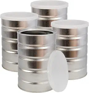 Cornucopia Brands Empty Coffee Cans (4-Pack); Metal Cans for Kitchen Storage, Coffee Packaging and Arts & Crafts
