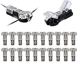 20Pack T Tap Wire Connectors, Solderless 3 Way 1 Pin 22-18 AWG
