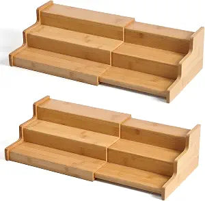 JinDoWin Spice Rack Organizer for Cabinets,Countertop & Pantries,2 Pack