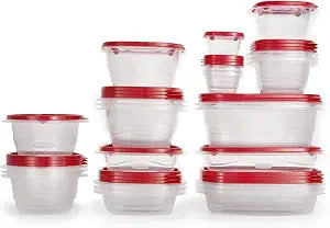 Rubbermaid TakeAlongs Food Storage Containers Set of 26 Clear