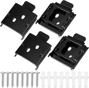 Blulu 4 Pcs Universal Replacement Roller Blind Buckles Metal Blinds Mounting Brackets for Indoor Outdoor Roller Blinds