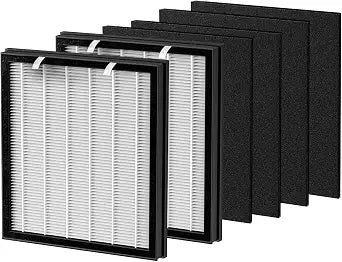 2Pack T554 Replacement Filter Compatible with Trucozie T554 air purifier,2 HEPA Filter and 4 Washable Pre-Filters