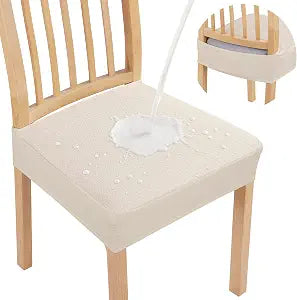Smiry Waterproof Seat Covers for Dining Room Chairs, Set of 4