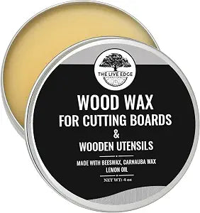 4oz Food Grade Beeswax Wood Polish and Cleaner | Beeswax for Cutting Board and Cooking Utensils | Carnauba Wax Food Grade Wood Restorer for Furniture Polish | Bee Wax Cutting Board Cream