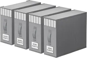 StorageTastic Bed Sheet Closet Organizers and Storage Under Bed Storage