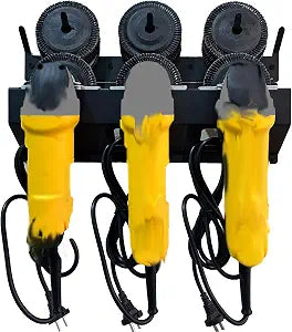 Angle Grinder Holder, 3 Bay with Discs Hook Rack