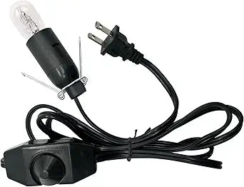 haraqi Himalayan Salt Lamp Cord and Bulb with Dimmer Switch