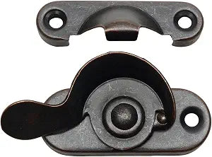 10 Pack - Designers Impressions 53706 Oil Rubbed Bronze Window Sash Lock