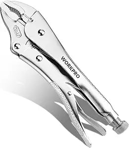 WORKPRO Locking Pliers, 10-inch Curved Jaw Vice Grips pliers