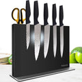 Magnetic Knife Block Without KnivesBlack, Stainless Steel, 12"