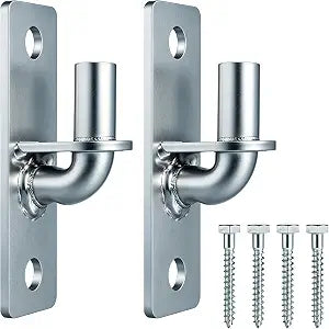 Wall Mount Gate Hinges 2 Pack, 5/8 in Pin Heavy Duty Fence Gate Hinges