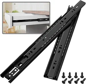 1 Pair Full Extension Drawer Slides 12 inch Side Mount Rails
