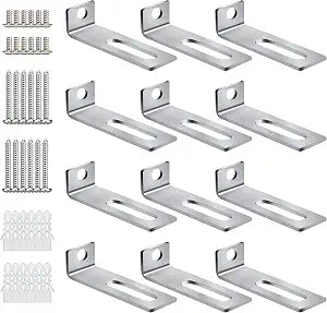 30 Set Whiteboard Mounting Hardware Kit, White Board Wall Hanging Brackets
