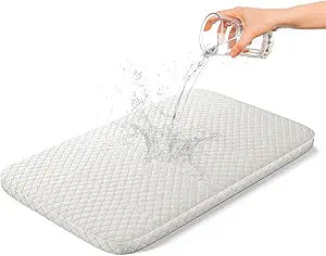 Baby Bassinet Mattress, Breathable, Hypoallergenic, Premium Foam, Non-Toxic, Rectangle Shaped with Removal Waterproof Cover,18" x 32" x 2''