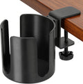 Large Clamp On Cup Holder for Desk, 3.9" Diameter Anti-Spill Drink Holder