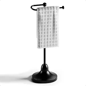 Hand Towel Holder for Bathroom Countertop, 17" Tall, Freestanding, Non-Slip