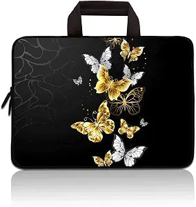 11 11.6 12 12.1 12.5 inch Laptop Carrying Bag Chromebook Case Notebook Ultrabook Bag Tablet Cover Neoprene Sleeve Fit Apple MacBook Air Samsung Acer HP DELL Lenovo Asus(Cool Butterfly)