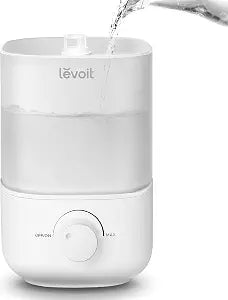 Levoit Top Fill Humidifiers for Bedroom, 2.5L Tank for Large Room, 25dB