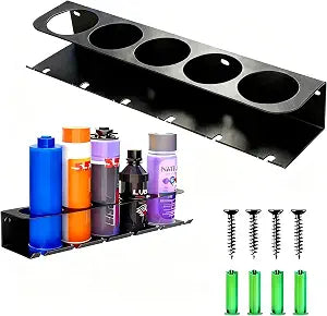 spray can holder, steel, powder-coated, multi-functional wall, toolbox, no assembly required, trolley installation