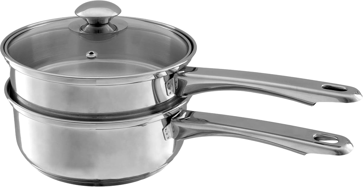 Classic Cuisine 6 Cup Double Boiler Pot Set, 7.75'' x 3''
