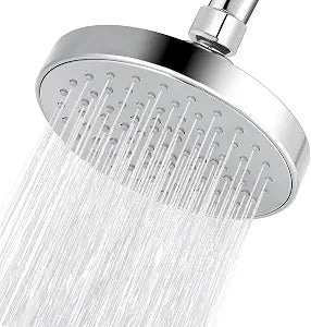 High Pressure Shower Head - 4.7 Powerful Bathroom Pressure Boosting Rain Showerhead - Perfect Universal Replacement for Rainfall Shower Heads (Chrome)