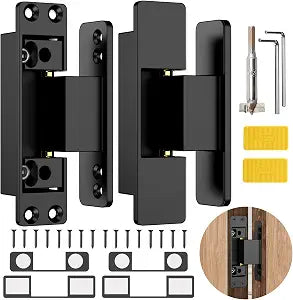 4.5" Hidden Door Hinges, 110 Concealed Hinge for Invisible Doors