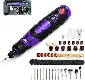Cordless Rotary Tool Kit, 3.6V Mini Rotary Tool with 82 Accessories, 3 Variable Speed Rechargeable Engraving Pen for Wood, Glass, Metal, Electric Grinder for DIY Crafts, Sanding, Polishing