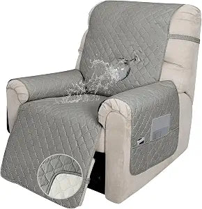 Easy-Going 100% Waterproof Recliner Cover Gray/Light Gray, 23"