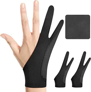 Artist Drawing Glove: 3-Layer Palm Rejection for iPad & Drawing Tablets