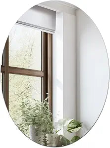 16 x 12 Inch Small Oval Mirror for Wall Decor