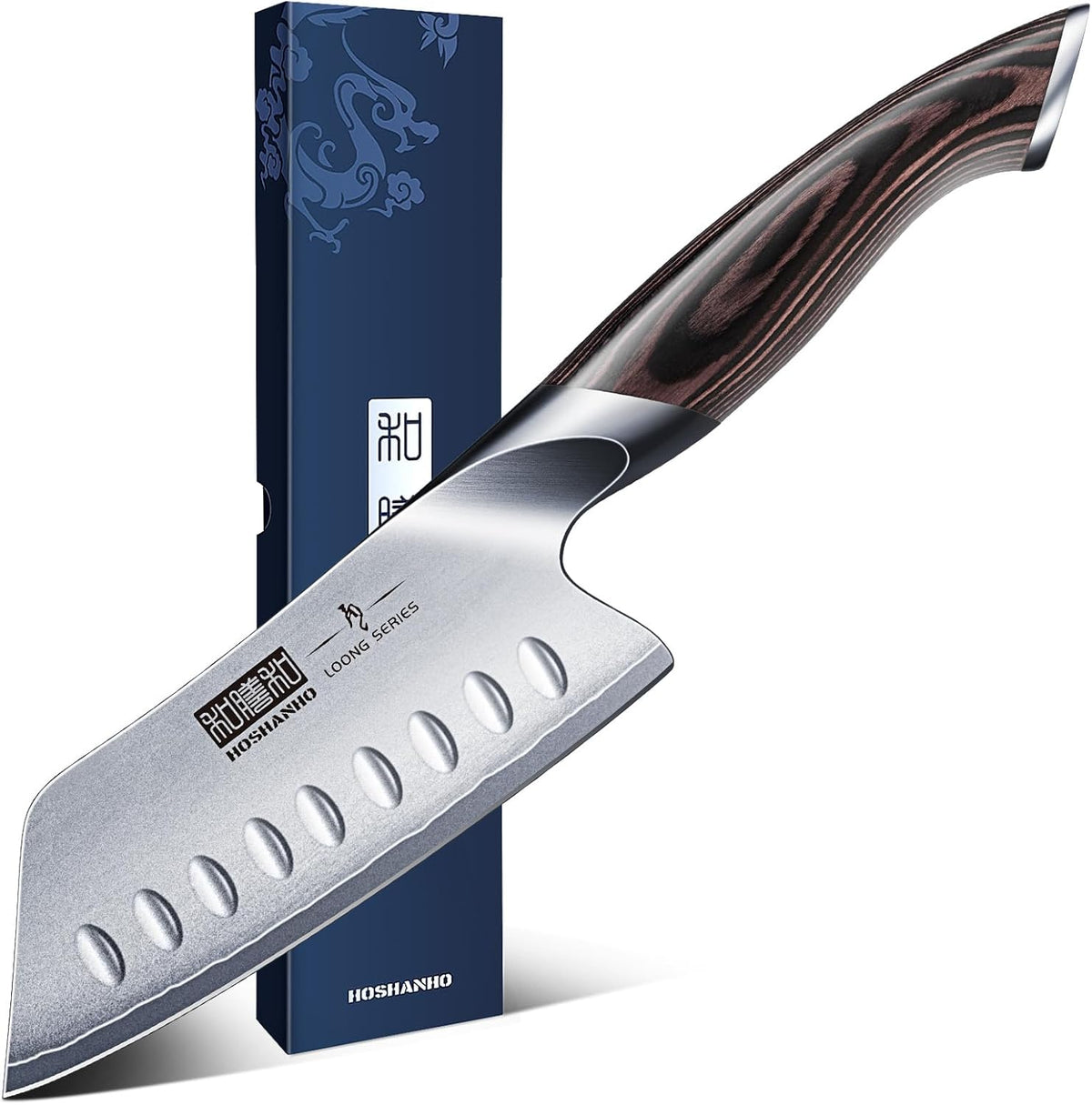 HOSHANHO 5 Inch Japanese Chef Knife, Ultra Sharp Kitchen Santoku Knives