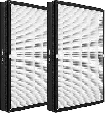 2 Pack TT-AP003 Replacement Filter for TaoTronics TT-AP003 Air Purifier and VIVOSUN 5-in-1 Air Purifier, 3-in-1, H13 True HEPA with High-efficiency Activated carbon and Pre-Filter