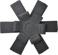 Pot & Pan Protectors - Silicone Pan Protectors for Stacking 3 Piece Black