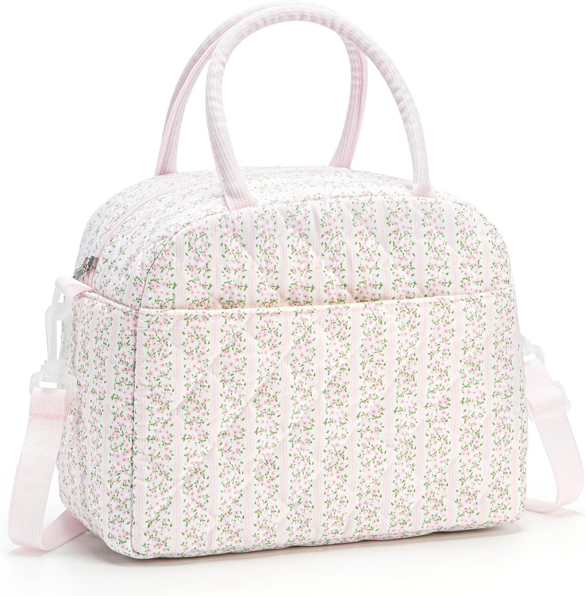 MEXS Lunch Bag for Women Reusable Lunch Box Quilted Puffer Large Capacity Insulated Cooler Tote Bags Work Travel Picnic
