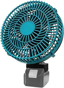 Battery Operated Fan for 18V Batteries, Cordless Camping Fan with 650 CFM High Power, 30dB Quiet, Portable fan for Jobsite, Camping, Workshop, Outdoor(Battery Not Included)