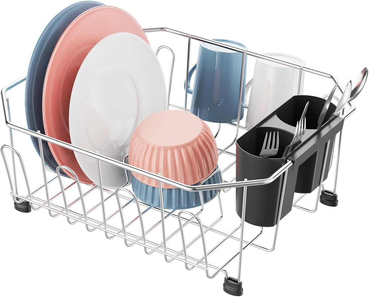 iSPECLE Small in Sink Dish Drying Rack - Stainless Steel for RV Kitchen