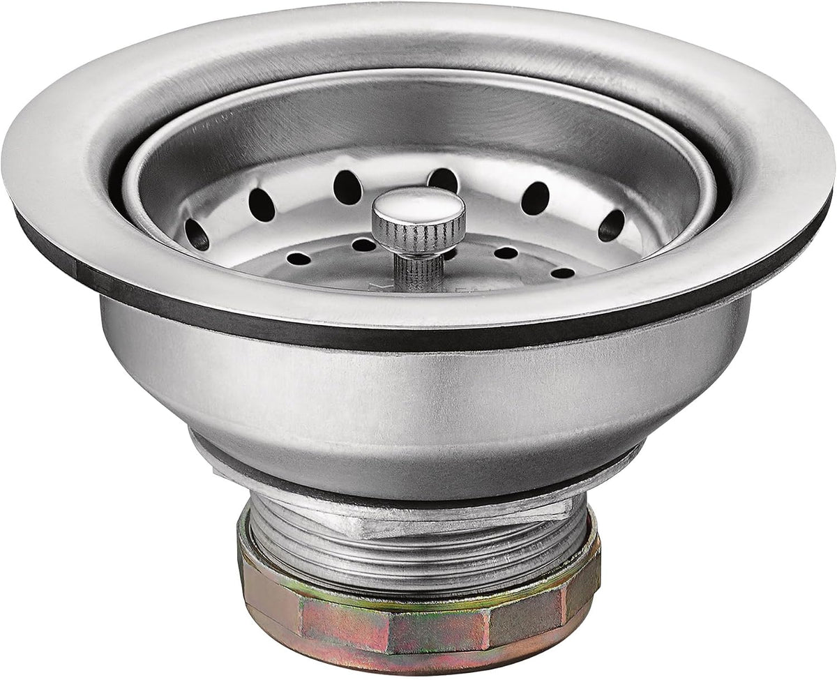 Moen Kitchen Sink Strainer Basket with Drain Assembly, Stainless Steel, 22036