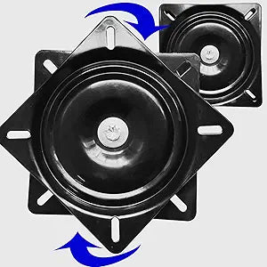 2Pack 6Inch Heavy Duty BarStool Swivel Plate Chair Base With Ball Bearings