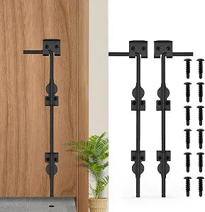 18" Cane Bolt Heavy-Duty Dcane Bolts for Gates, Gate Drop Rod 2 Pack
