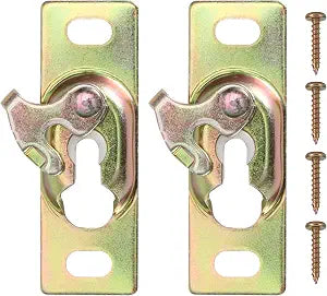 Pocket Door Rollers Connection Plate, Color Zinc Plating, 1 Set