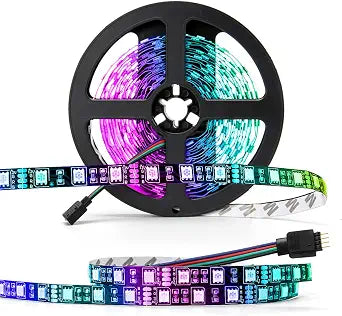 SUPERNIGHT 5050 RGB LED Strip Lights, 16.4ft, 300 LEDs, DC 12V