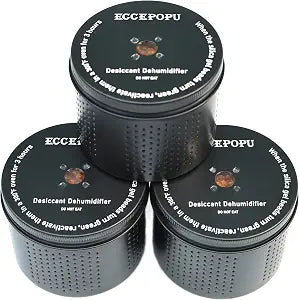Gun Safe Dehumidifier, Silica Gel Desiccant Canister(3 Units)