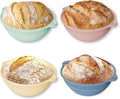 4Pcs 9" Silicone Banneton Bread Proofing Baskets with Handles