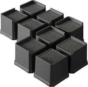 Bed Risers 4 Inch, 9 Pack Oversized L-Shaped Furniture Risers