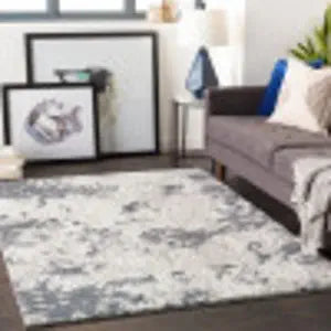 Livabliss Julian Modern Abstract Area Rug, 2' x 3', Denim