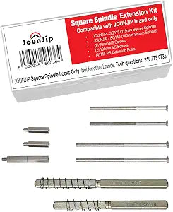 Square Spindle Thick Door Extension Kit for Mechanical Keyless Entry Locks
